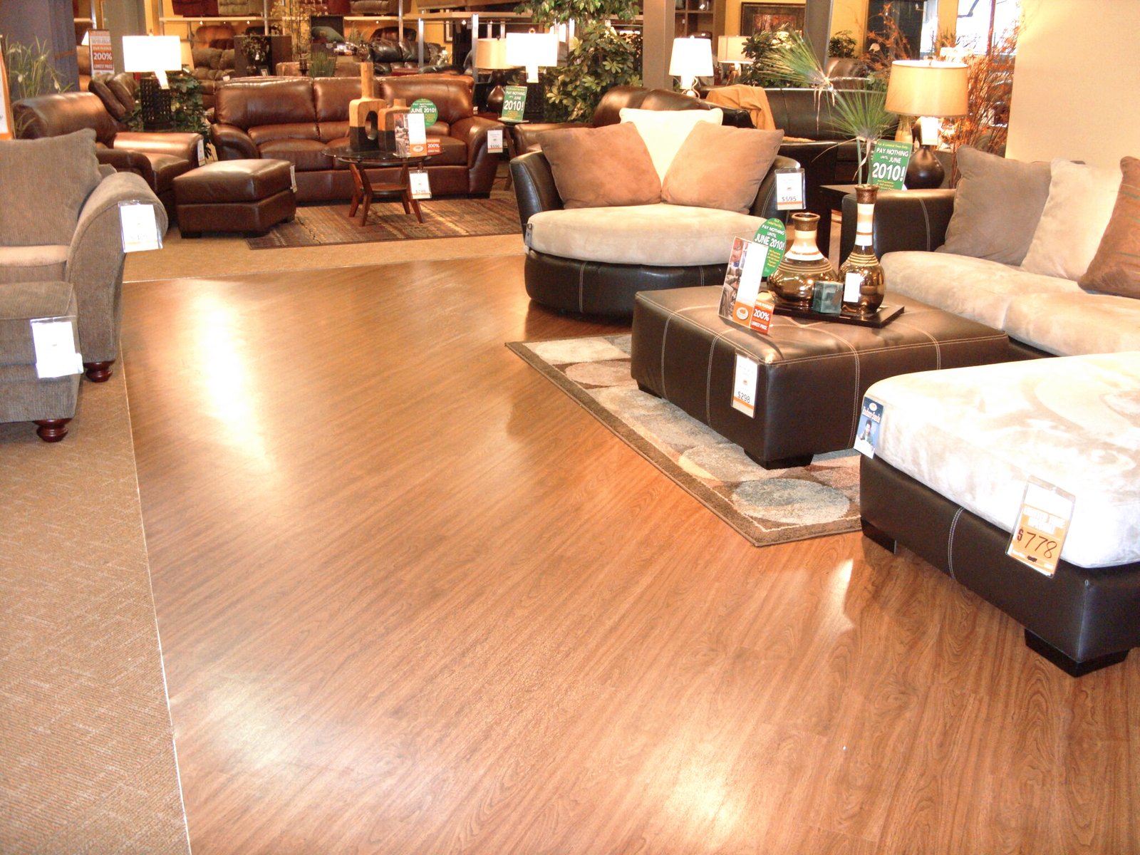 Commercial flooring installation in a retail space — Storefront interior — by Yorkshore
