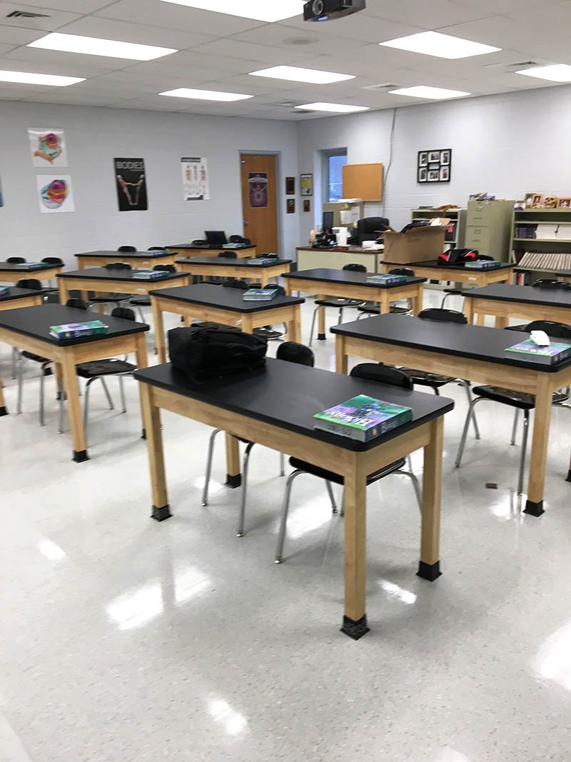 Commercial flooring installation in a school and campus — Dade City High School — by Yorkshore