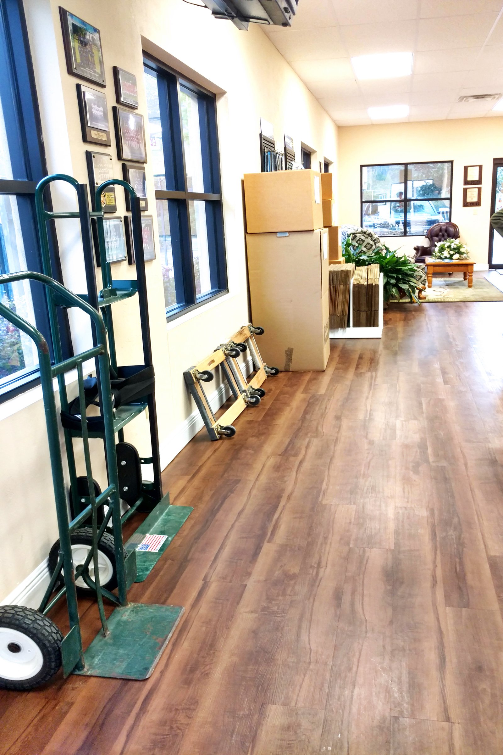 Commercial flooring installation in a retail space — Showroom — by Yorkshore