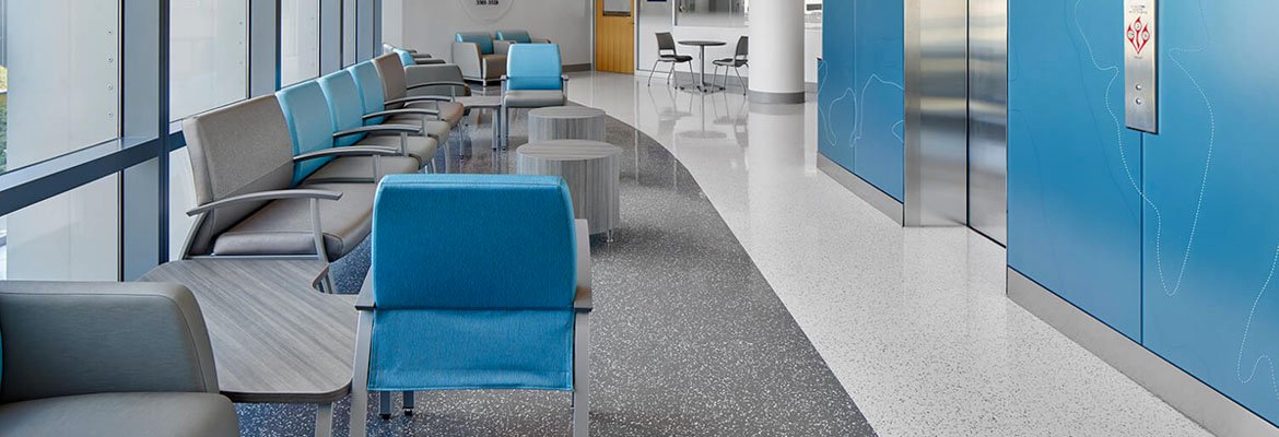 Texas Granite in a hospital corridor