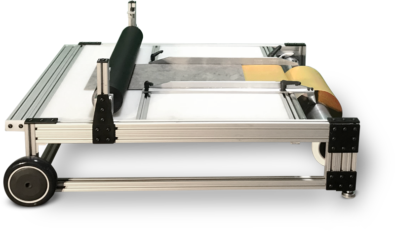 EnviroSTIX ES-2-GO pre-applied adhesive coating machine