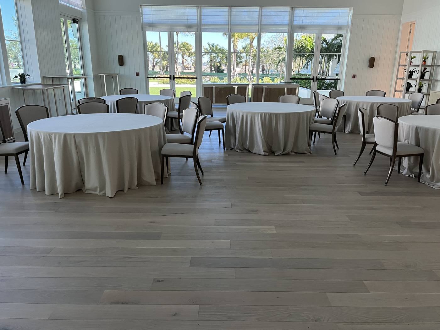 Naples Beach Club Marketplace with a wide-plank brushed white oak floor