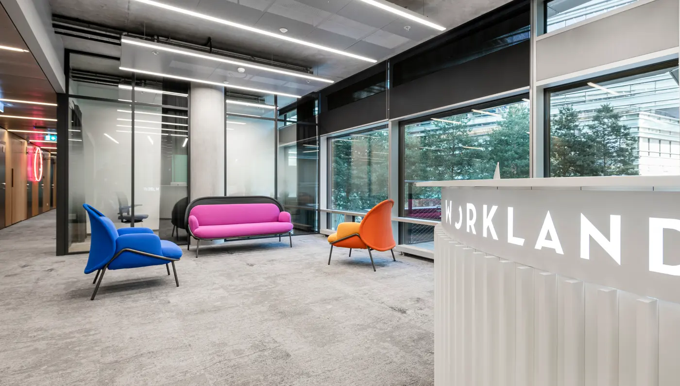 Fletco carpet in a reception lounge at Workland Quadrum, Tallinn