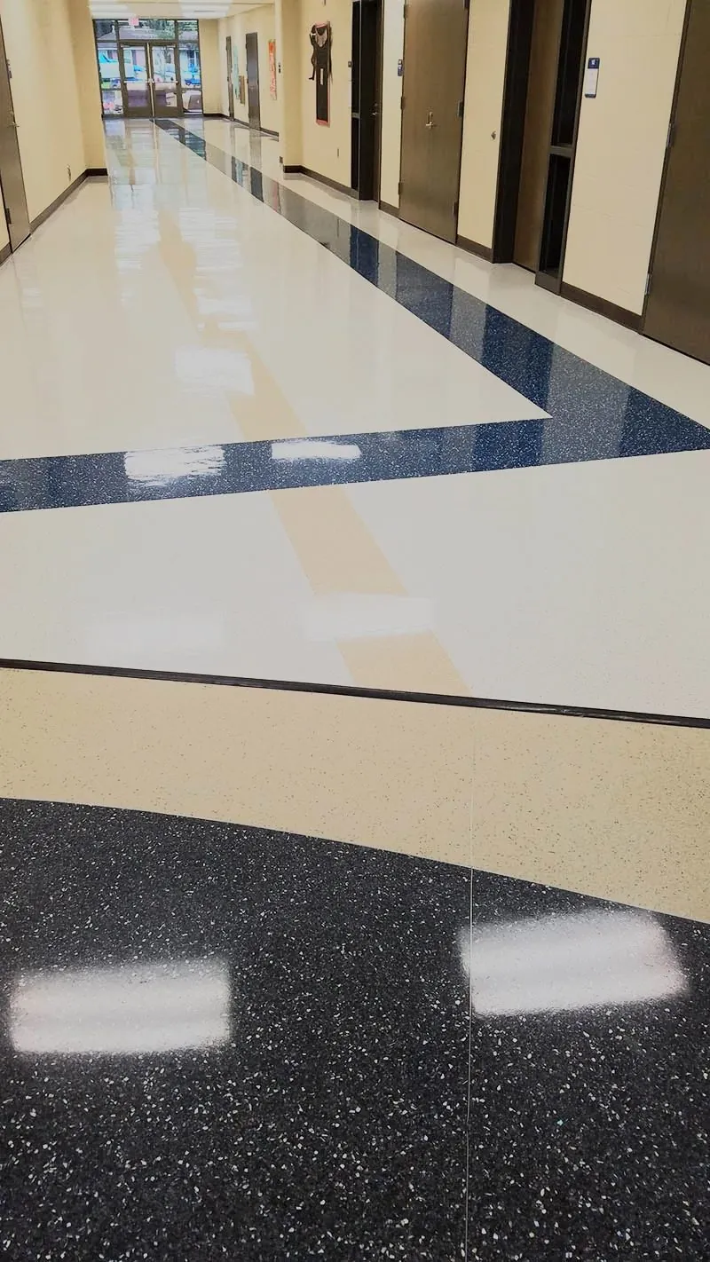 Commercial flooring installation in a school and campus — Springfield Elementary — by Yorkshore
